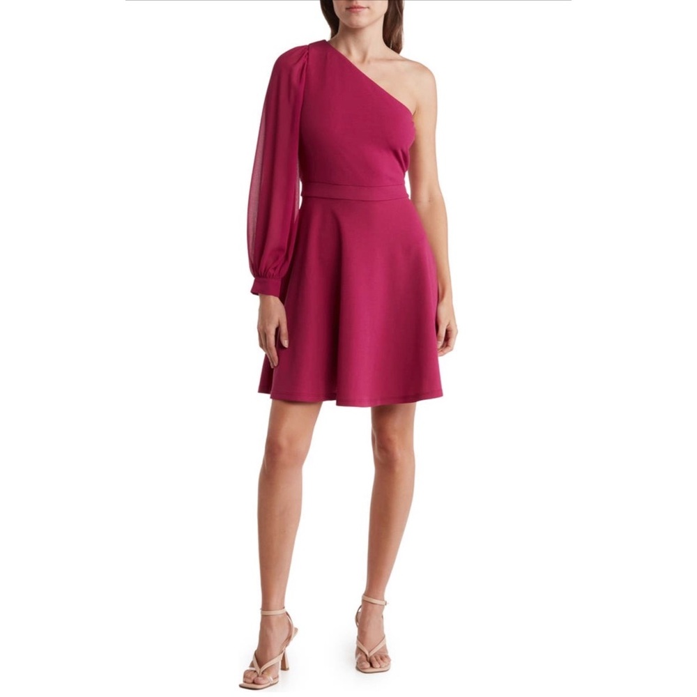 Love by Design Riley Crepe Asymmetric Dress